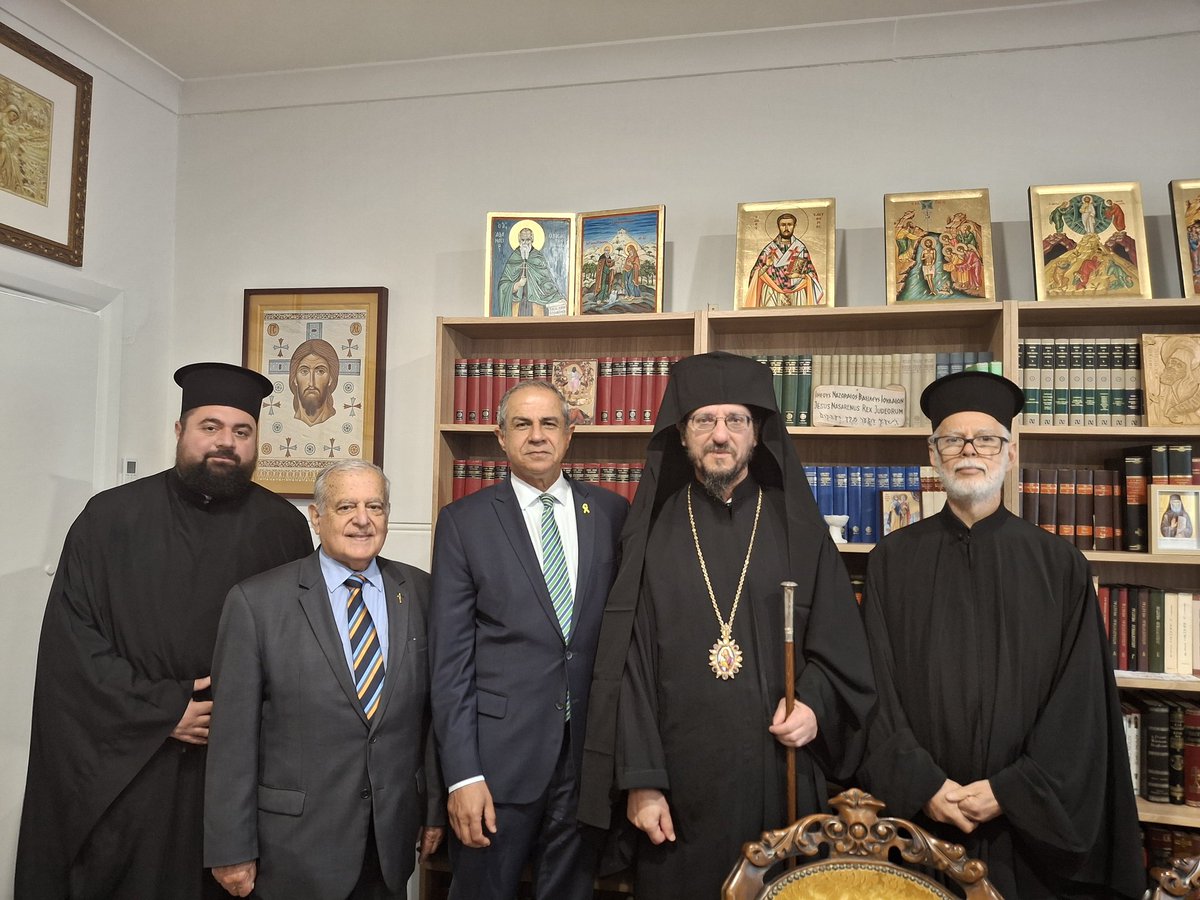 Wonderful meeting my friend, Greek Orthodox Bishop Silouan of Adelaide, this morning. Grateful for our growing friendship and meaningful conversation.