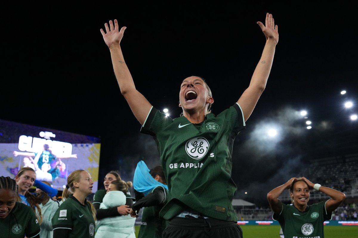 NWSL's tweet photo. Look what it means to @RacingLouFC 🥹 https://t.co/6wr7949Kpq