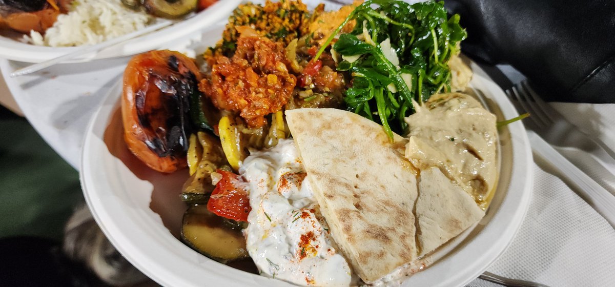 Foodfaye's tweet photo. What a delicious dinner we had at the celebration of the 102nd anniversary of the Republic of #Turkiye! It included #muhammara (spicy walnut red pepper dip), #kofte (Turkish meatballs), ezme (Turkish pepper and tomato salsa) and other tasty Turkish specialties! https://t.co/0iF2jcpZPx