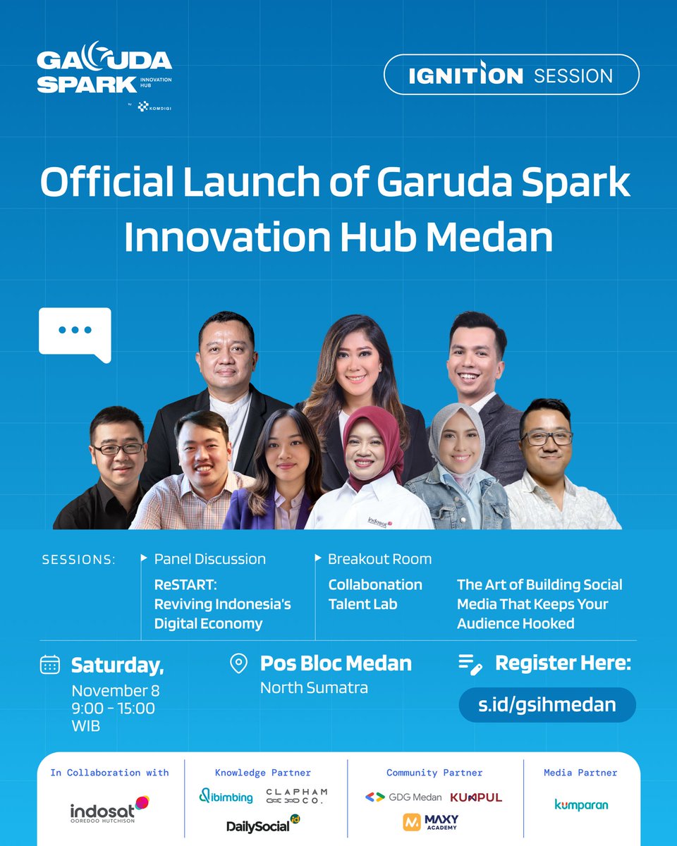 dailysocial's tweet image. Bandung was the spark. 🔥
Now the wave moves north 🌊

Join us in Medan (Nov 8) for the next #ReSTART — where we talk about rebuilding Indonesia’s digital economy with trust, impact, and fundamentals.

📍 Pos Bloc Medan
🎟️ s.id/gsihmedan

#Startups #Indonesia