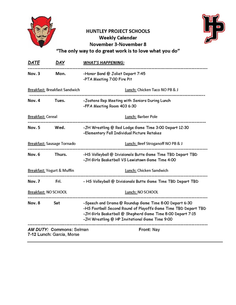 HPREDDEVILS's tweet image. ❤️ Red Devil Weekly Highlights | November 3–8 huntley.k12.mt.us/o/hpsd/article…