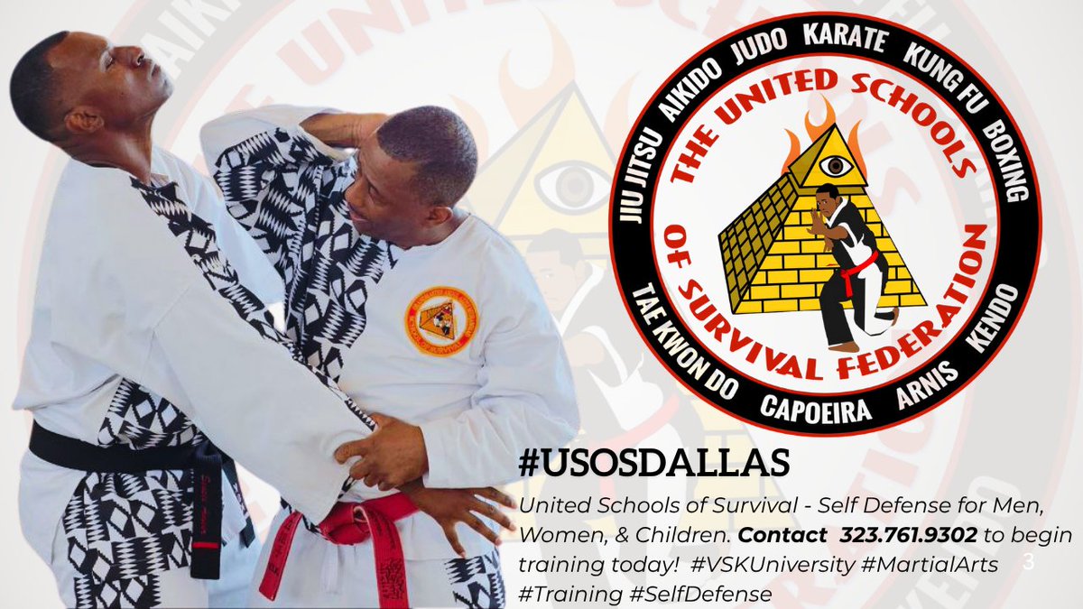 #USOSDallas United Schools of Survival - Self Defense for Men, Women, &amp; Children. Contact 323.761.9302 to begin training today! #VSKUniversity #MartialArts #Training #SelfDefense