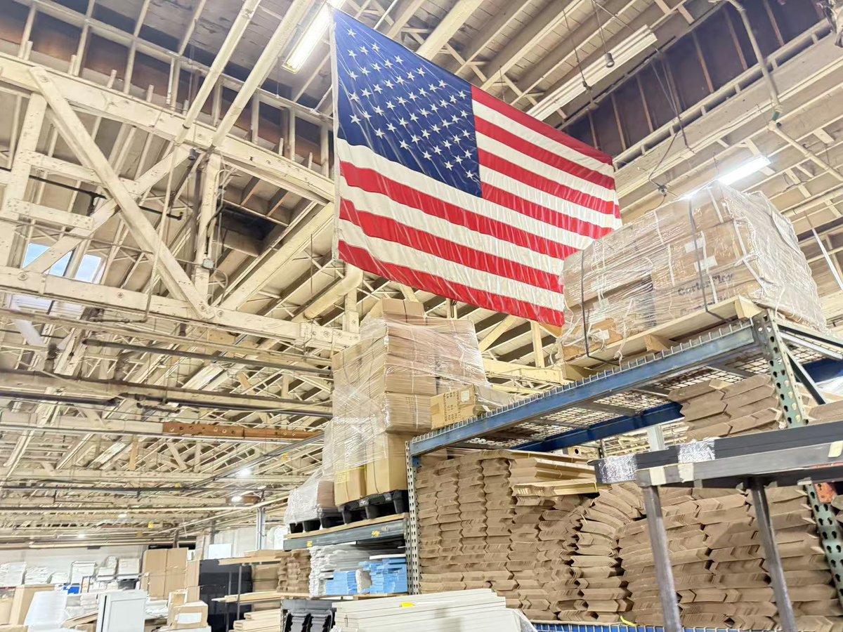 Visited a Chinese American veteran–owned cabinetry manufacturer in Chicago, impressive large-scale operation producing high-quality kitchen cabinets and countertops, proudly 100% Made in USA. #MadeInUSA #Manufacturing #Chicago