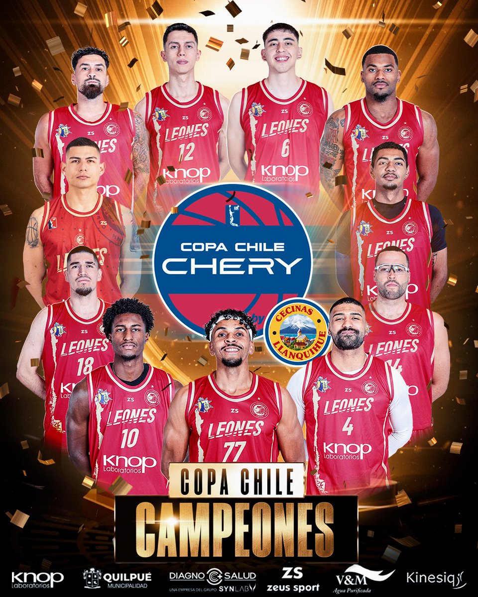 SOMOS CAMPEONES DE LA COPA CHILE!!!
#CopaChileByCecinasLlanquihue

#VamosLeones