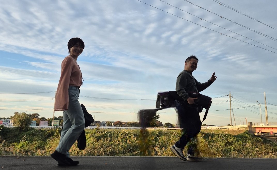 撮影に行ってきまーす
もりしん監督とあずさ祥子さん
#おくり火