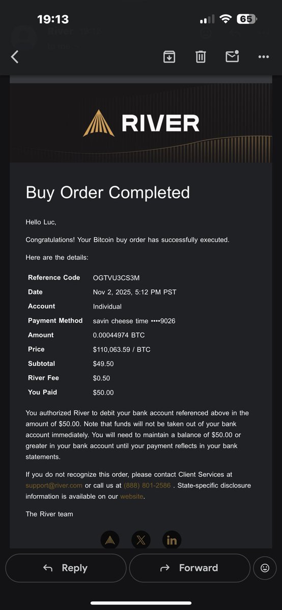 LucLuckie's tweet photo. Always buying more especially on the best platform out there! Thanks @River!!

But fr fr seriously though look into the future and thank your self now for buying the best asset in the world! 

Stack those sats. https://t.co/mhTb81ajZo