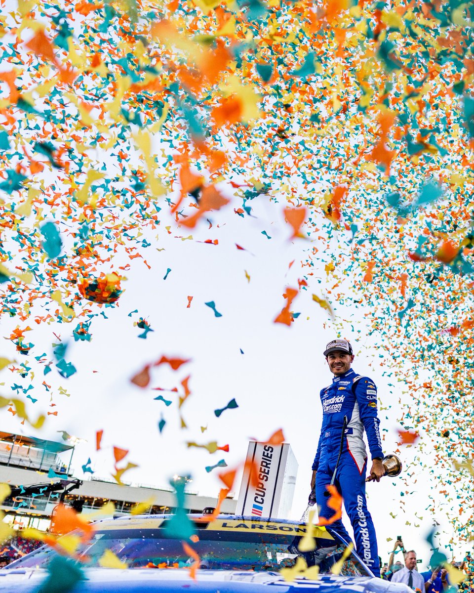 NASCAR's tweet image. Never count him out.