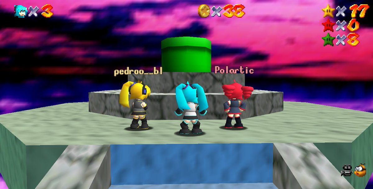 @PedroBL02, eu e <a href="/Polarticsnow/">Polartic, O Aventureiro</a> amassamos mario 64 e fizemos taticas de speedrun pra zerar ele em praticamente 1 dia