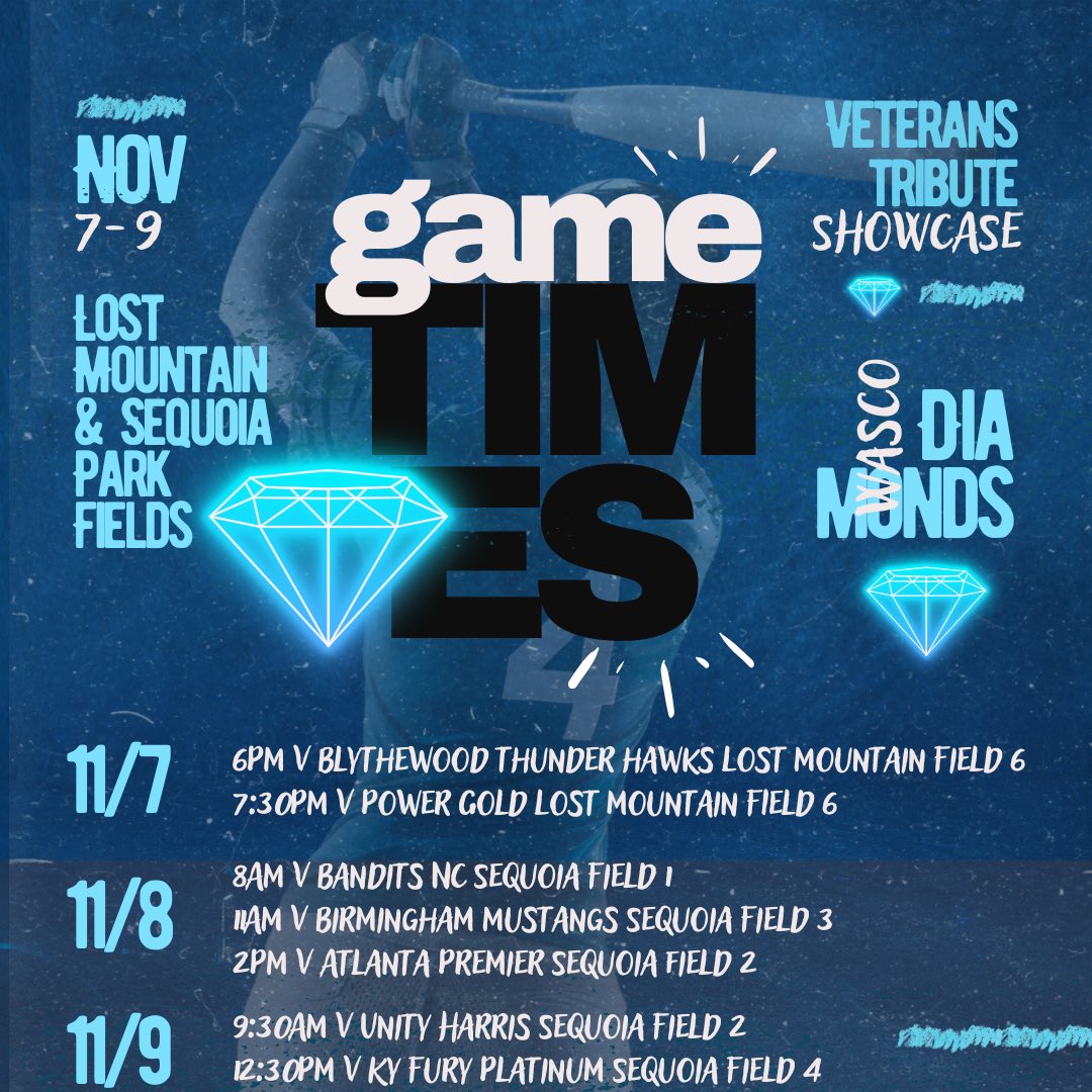 Come check us out in Atlanta this weekend!! <a href="/meganmahaffy15/">Megan Mahaffy</a> <a href="/MmWasco/">Wasco Diamonds 18u MM</a> <a href="/WascoDiamonds/">Wasco Diamonds</a> <a href="/mahaffyt/">Tim Mahaffy</a>