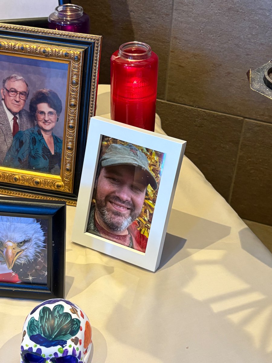 My brother has a prominent position at my parish’s altar of remembrance.
