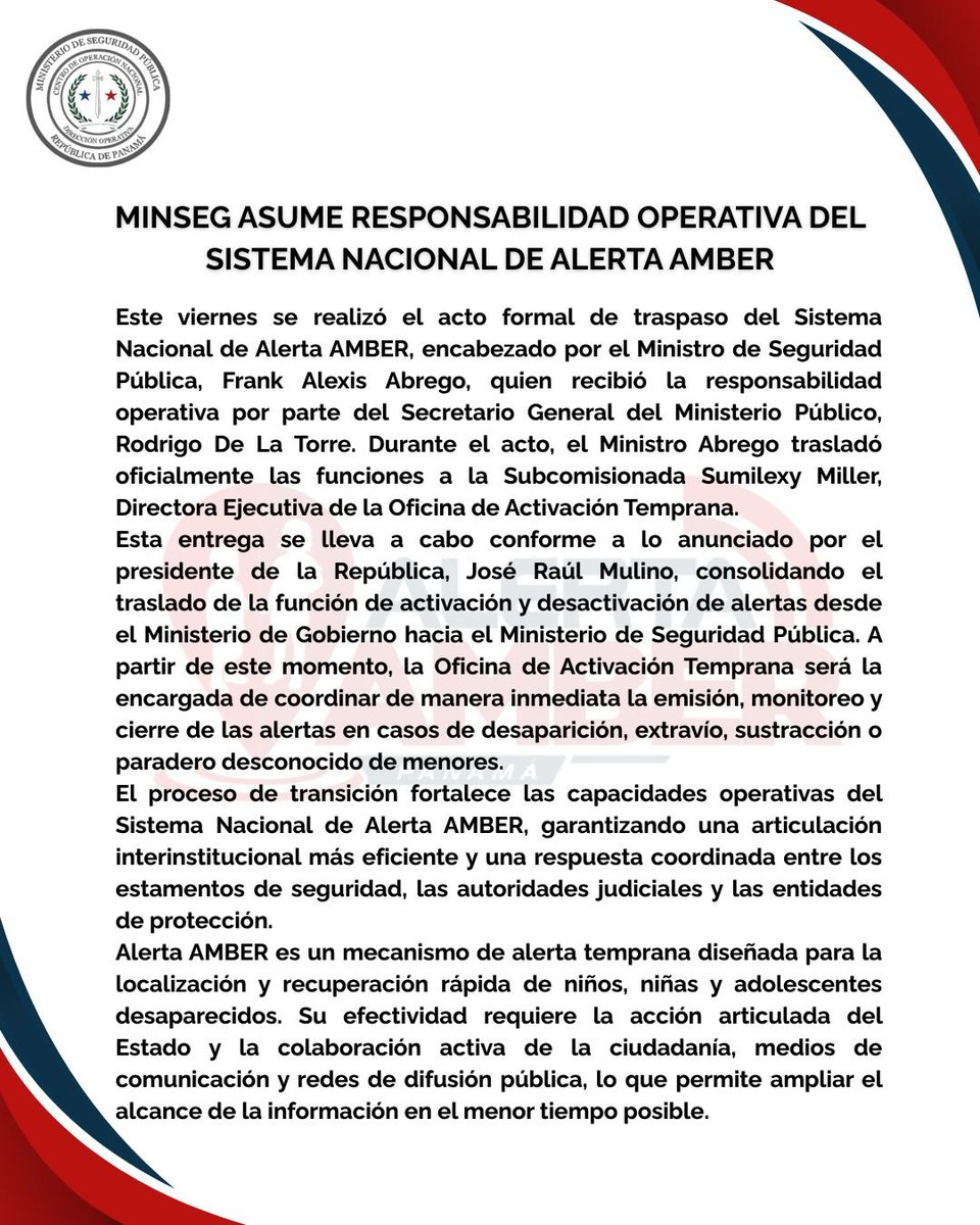 Alerta Amber Pmá tweet media