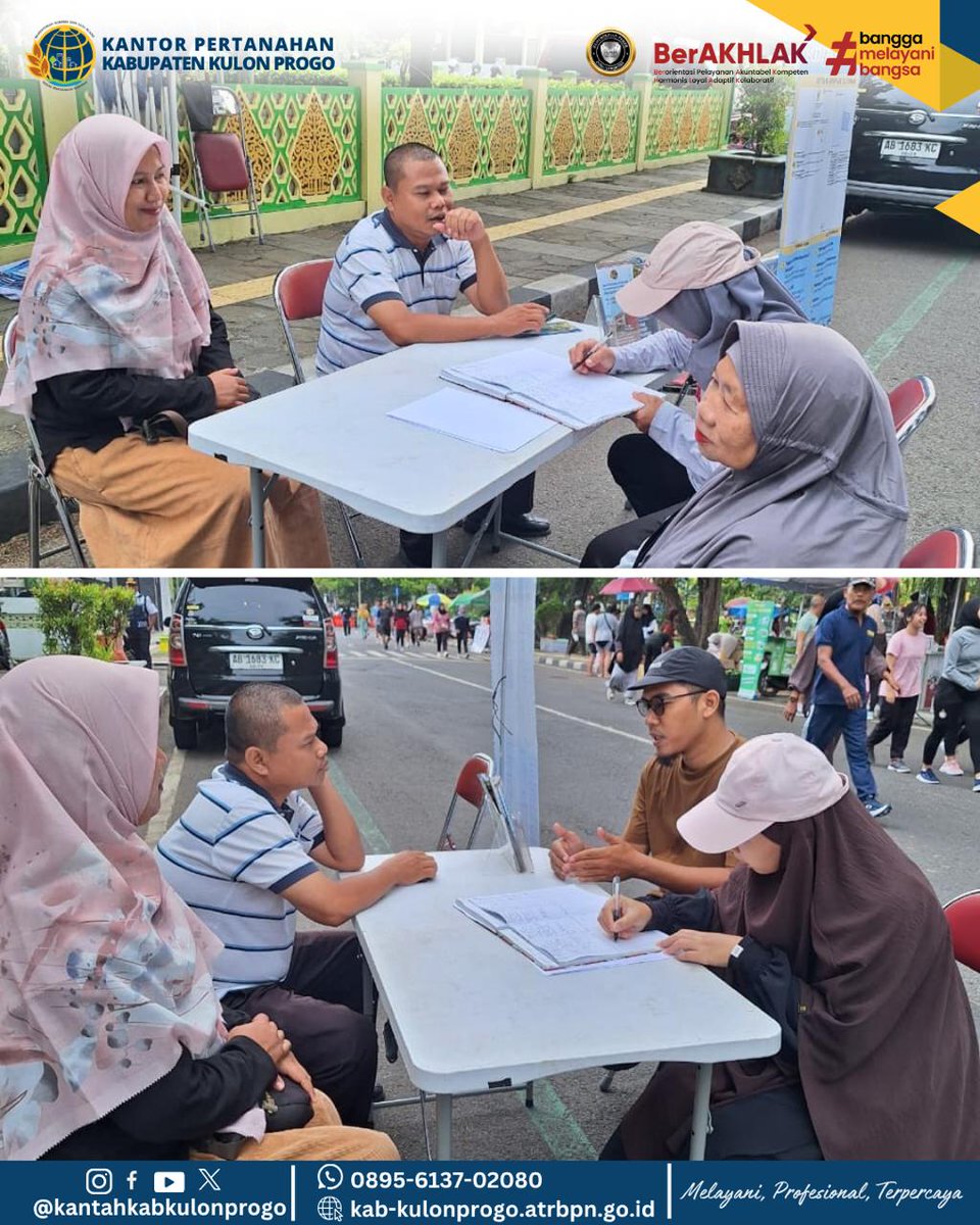 atr_bpnkprogo's tweet image. Minggu, 02 November 2025 

Hai #sobatatrbpnkulonprogo 

Terima kasih untuk Sobat yang sudah datang di stand Car Free Day (CFD) Kantor Pertanahan Kabupaten Kulon Progo.

 Kedatangan Sobat memberi semangat bagi kami untuk terus meningkatkan pelayanan pada masyarakat.

#CFD2025
