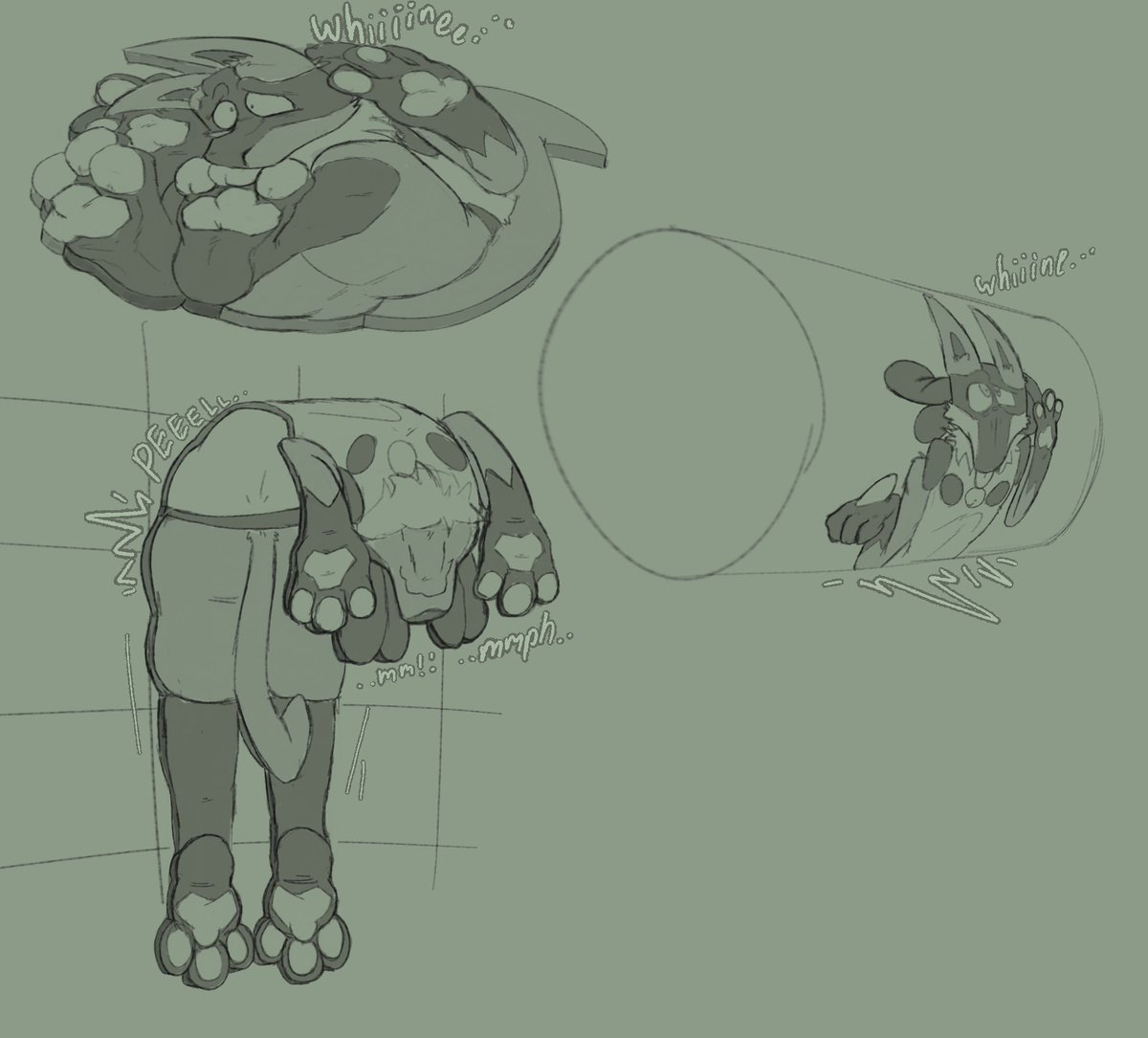Stupid flat dog