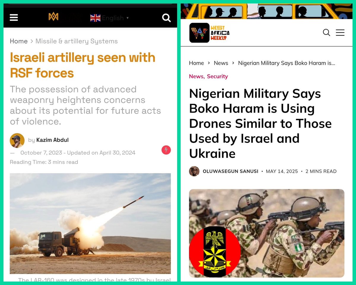 AsklyHelp's tweet photo. African Media Claims RSF and Boko Haram Using U.S.–Israeli Weapons https://t.co/3nUOmIE1Lx https://t.co/GhIgXV047f