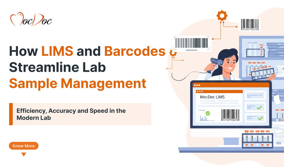 mocdoc__in's tweet image. A single mislabeled sample can cost hours.

With MocDoc LIMS + Barcode Integration, every lab sample is digitally tracked ensuring accuracy, automation, and faster results.

Smarter systems mean smarter care.

More - mocdoc.com/blog/lims-barc…

#MocDoc #LIMS #SmartLab #BarcodeSystem