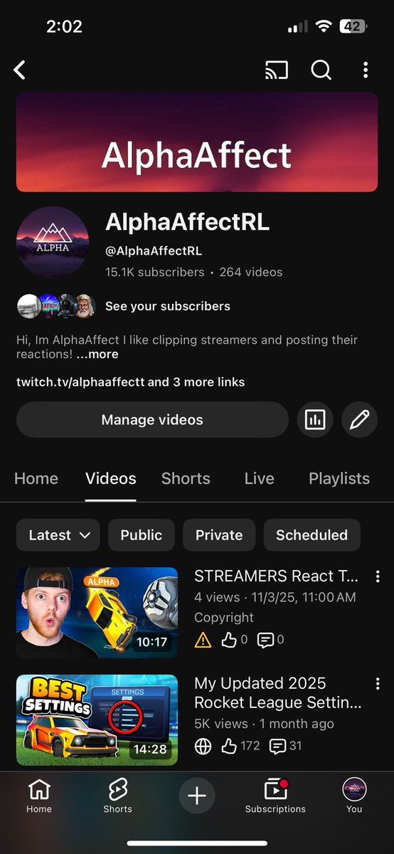 AlphaAffectRL's tweet image. Hit 100k followers combined across all platforms!