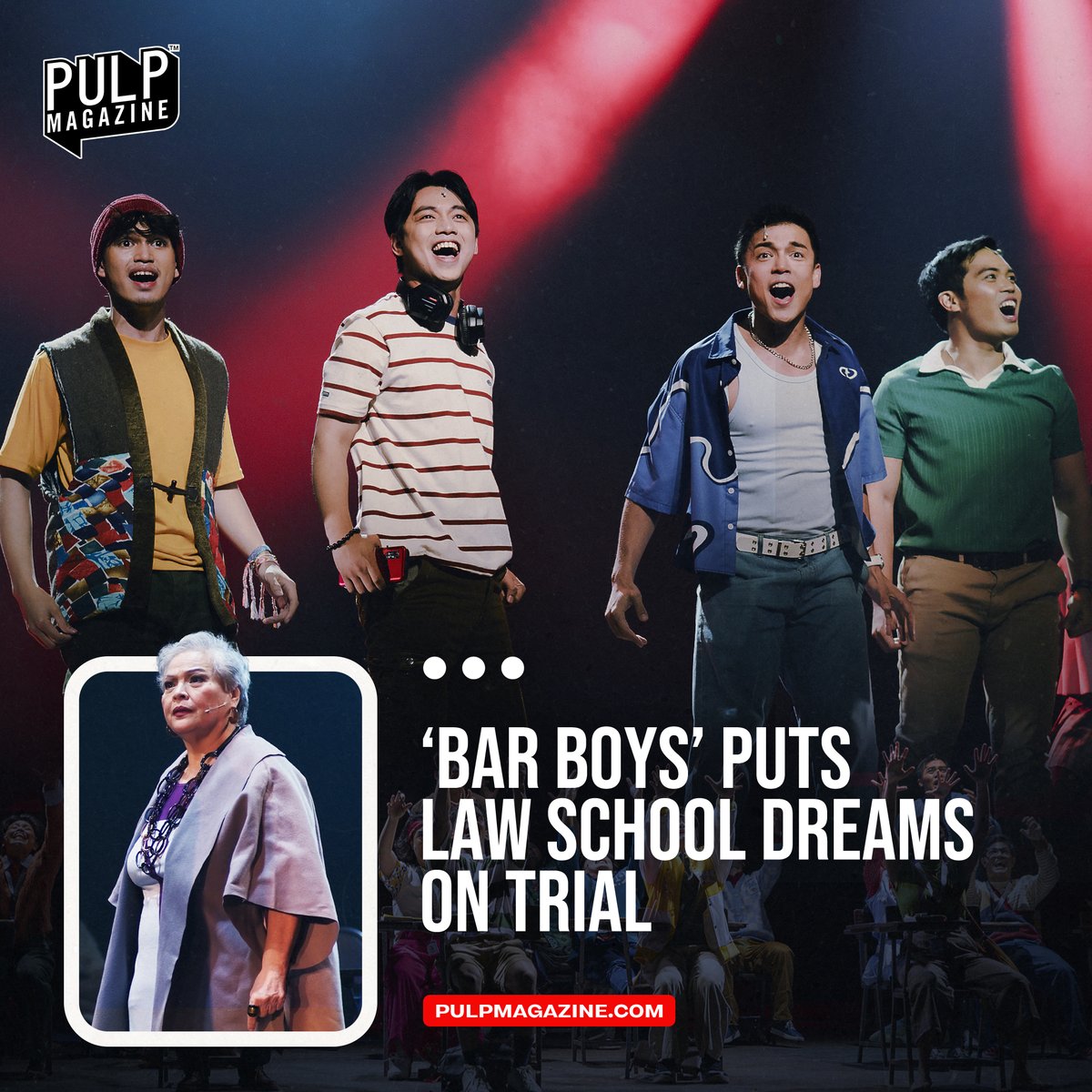 With returning favorites and new cast members in another delightful rerun, this musical revisits law school life and the flickering ambition of idealists.

READ: tinyurl.com/BarBoysLawScho… 

#BarBoysTheMusical #lawschool #law #theater #musical #show #PULPMagazine <a href="/barefootcollab/">#BarBoysTheMusical Returns!</a>