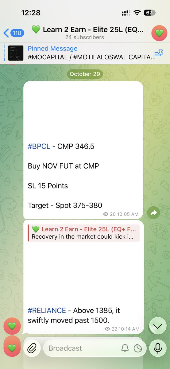 tsarun1992's tweet image. #BPCL futures &amp;amp; options trade taken in the community when the spot was near 346, close to last weekend.

CMP 365 😇 - Approx 40k profit per lot in this trade 💚

Our community is thriving as usual ❣️

Those who’ve missed the weekend offer can use it now before EoD to join us 🥰