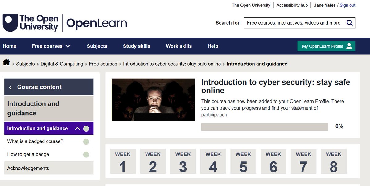 JYparadoxchild's tweet image. 🎉 Exciting news! I’ve just enrolled in the #OpenLearn Introduction to Cyber Security course with the Open University.looking forward to building my skills and understanding more about how to stay safe online and protect digital systems. 🔐💻#CyberSecurity #OpenUniversity #WiCyS