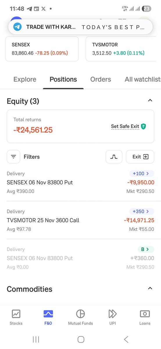 Manjall's tweet image. Getting worst🙄🫤🚶‍♀️🚶‍♀️ #Sensex #intradaytrading