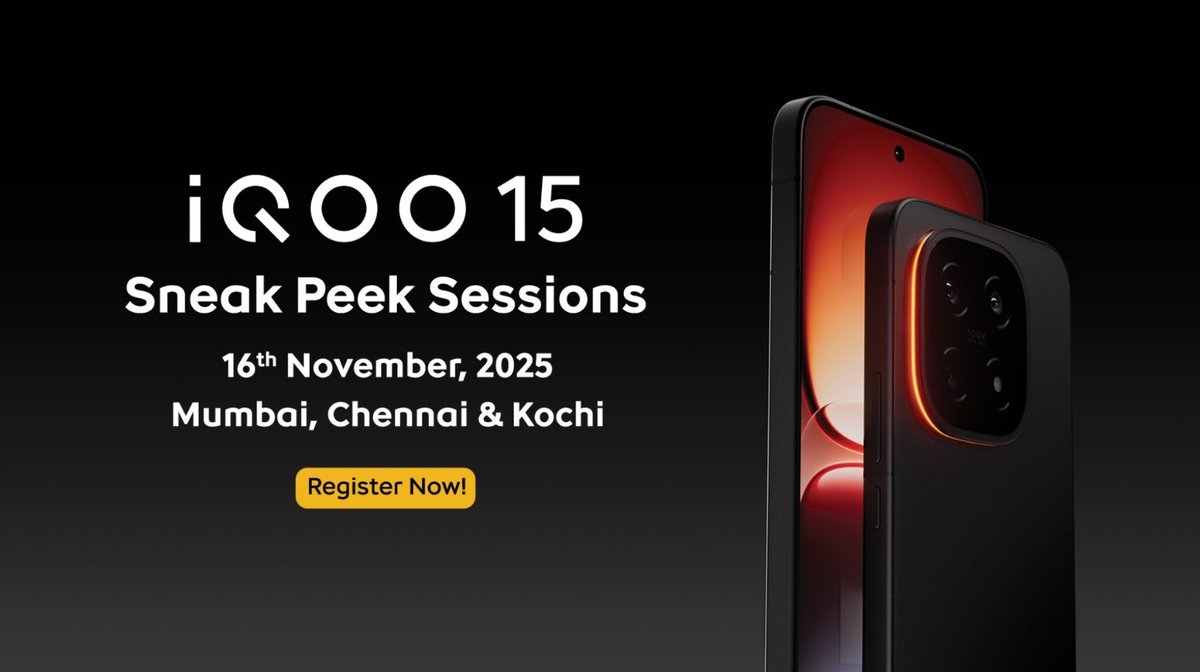 Want to experience the G.O.A.T #iQOO15 before the Launch? 
Register Now for the #Mumbai, #Chennai and #Kochi #iQOO15 #Sneakpeek 👇🏻 
community.iqoo.com/in/thread/1194…