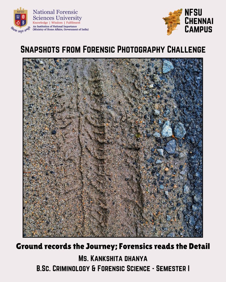 NFSUinChennai's tweet image. Proud to share highlights from @NFSUinChennai  Photography Competition! These snapshots aren&apos;t just beautiful; they demonstrate the keen observation and meticulous focus that is essential in forensic science.

#ForensicScience #ArsonInvestigation #PaperAnalysis #CrimeLab #Locard