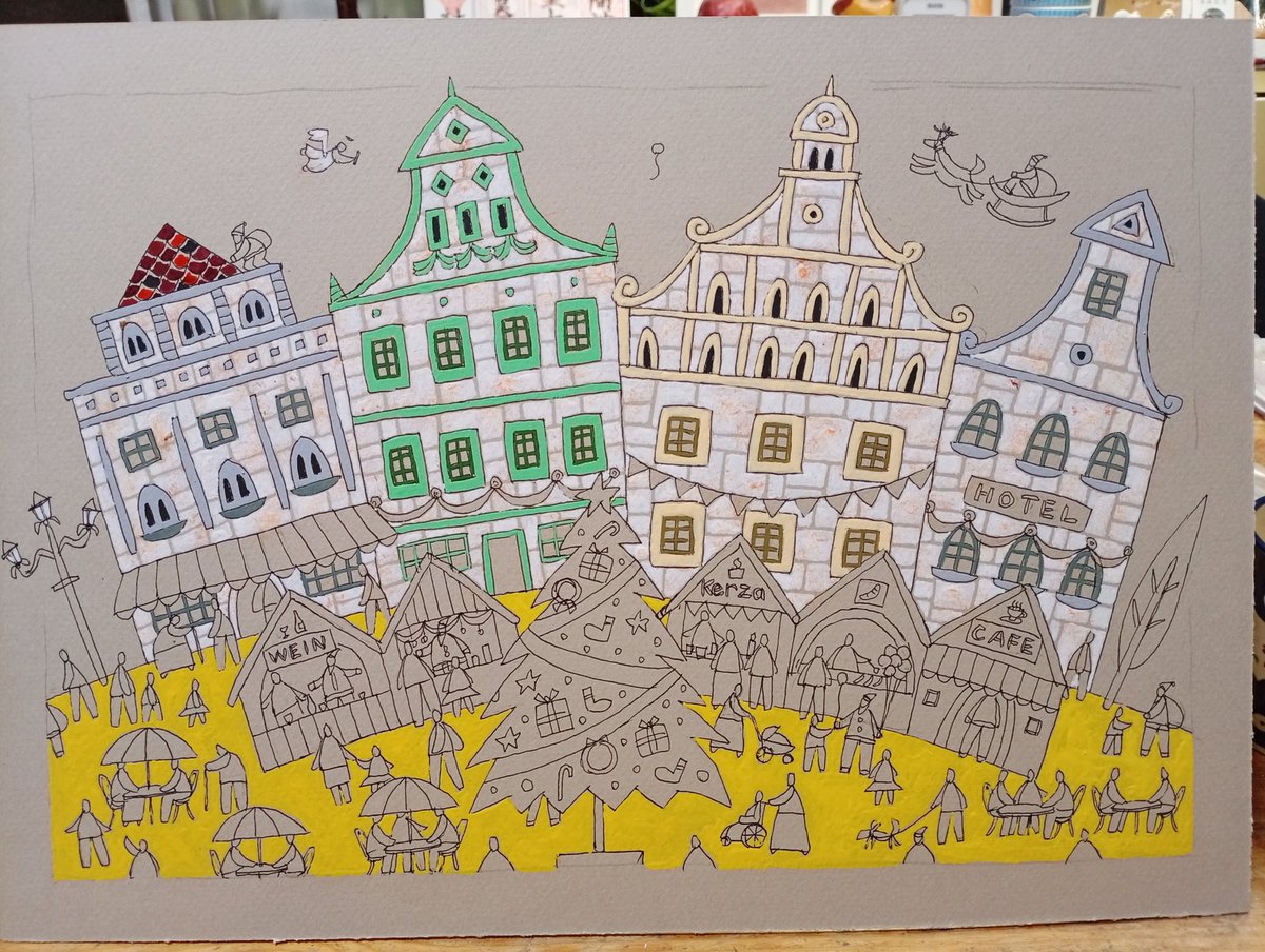 奥村ユズル　水彩画原画　英国パブ「熱心な詩人」 奥村ユズル 水彩画原画 英国パブ「熱心な詩人」 奥村ユズル 水彩画原画