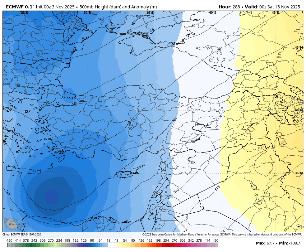 ▪️Sabah verileri geldi.
▪️7 Kasım ile 11 Kasım ve sonrası için yağış potansiyelleri devam ediyor. 
▪️7 Kasım da beklenen yağış şu an için ciddi bir seviyede değil. 
▪️Hafif ve orta kuvvette bekleniyor. 
▪️11 Kasım ve sonrası içinse kuvvetli potansiyel ihtimali var.
▪️Bu durumda