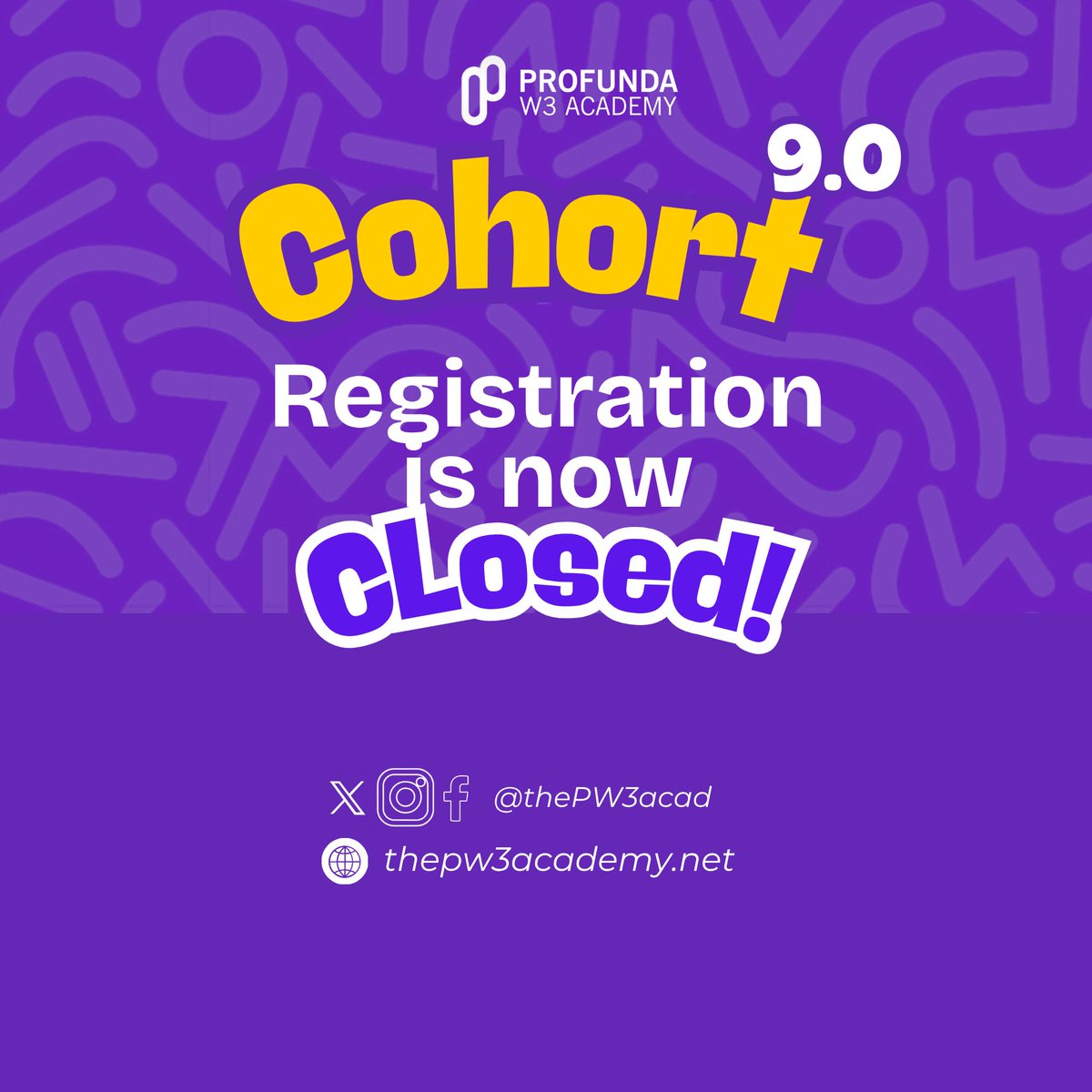 Congratulations to everyone who got in!

Now, let's go to class.