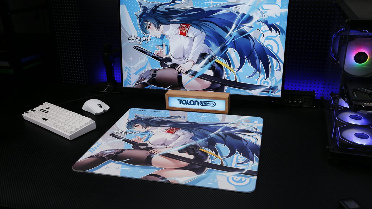 ☄TALONGAMES 新品発売☄
⚡最速のマウスパッド！「雷」シリーズ！⚡

1️⃣ 高速操作に最適！シリーズ最速のクロスマウスパッド。
2️⃣ 4mm厚で手首への負担を軽減し、快適な操作感を実現。
3️⃣ 防水加工で、汗や飲み物のこぼれにも安心。
4️⃣ MIDソフトタイプの柔らかさで、ほどよいコントロール感を提供。