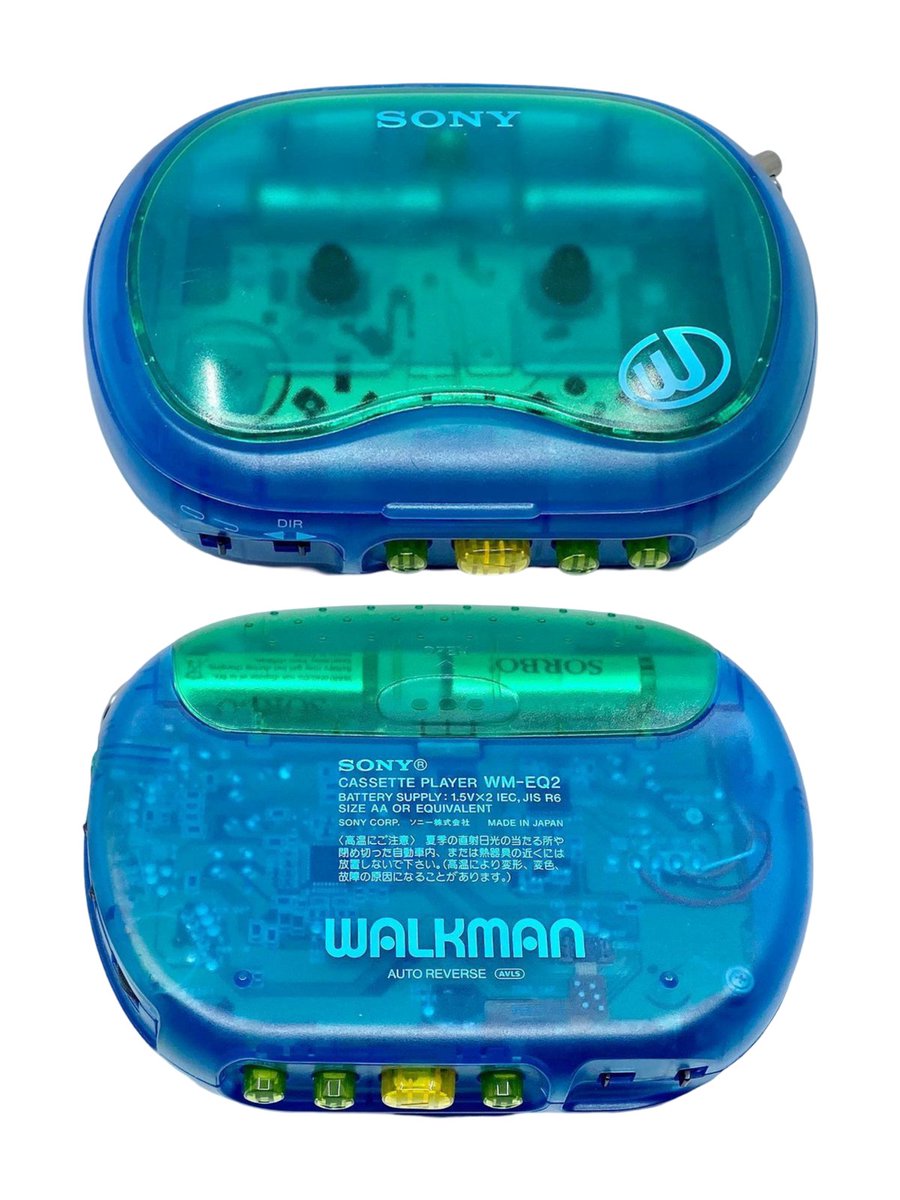 SONY WALKMAN BEANS WM-EQ2 スケルトン ジャンク Obsolete Sony on X