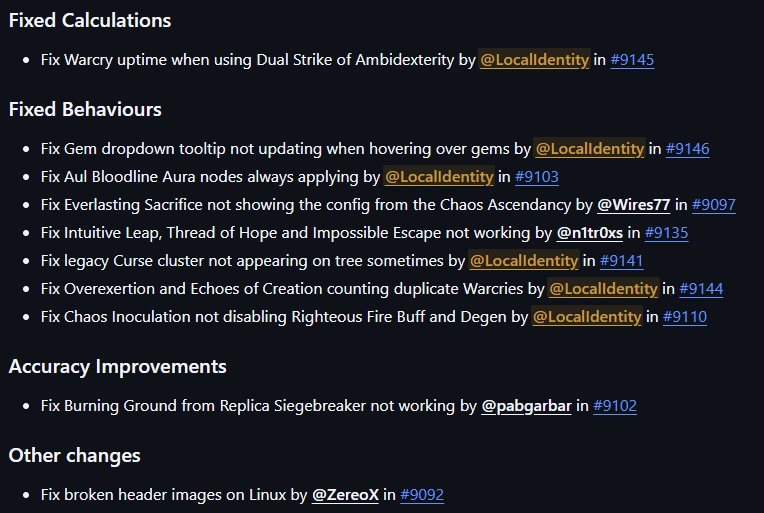 Localldentity's tweet image. PoB 1 v2.58.0 is out with support for the new 3.27 skills, base types, and initial support for grafts and their mods

Adds support for the new monster / spectre phys damage conversion multiplier (you might want to look at the third picture....)

Plus a bunch of fixes