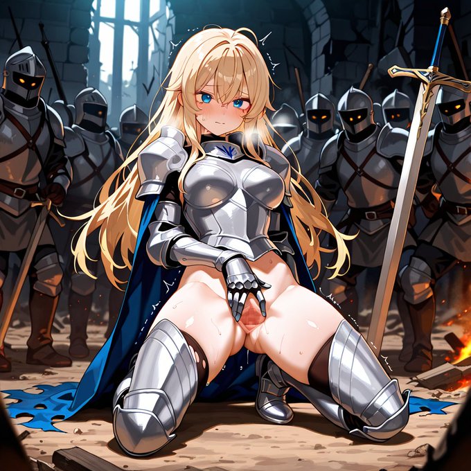 敗北くぱぁ》      
戦いにまけて おマンコ差し出して 
 命乞いをする無様な女騎士たち   
  
膣を自由に使わせて、

男に必死に媚びて腰を振った。 