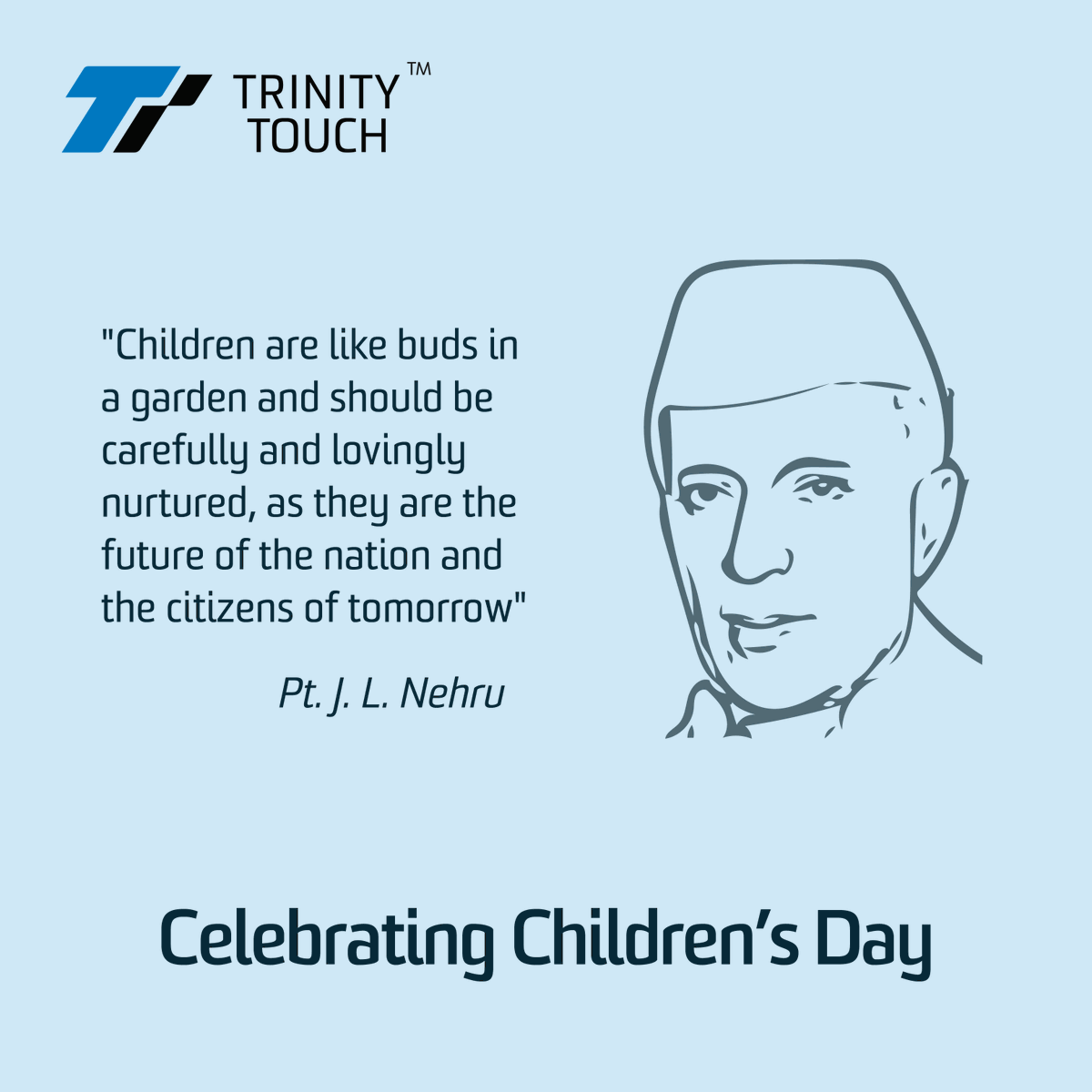 TrinityTouch's tweet image. Every great innovation begins with curiosity — and children remind us to keep that spark alive.

Team @TrinityTouch wishes everyone a Happy Children’s Day 🌟👧👦
.
.
.
#HappyChildrensDay #ChildrensDay2025 #TrinityTouch #Innovation #JawaharlalNehru