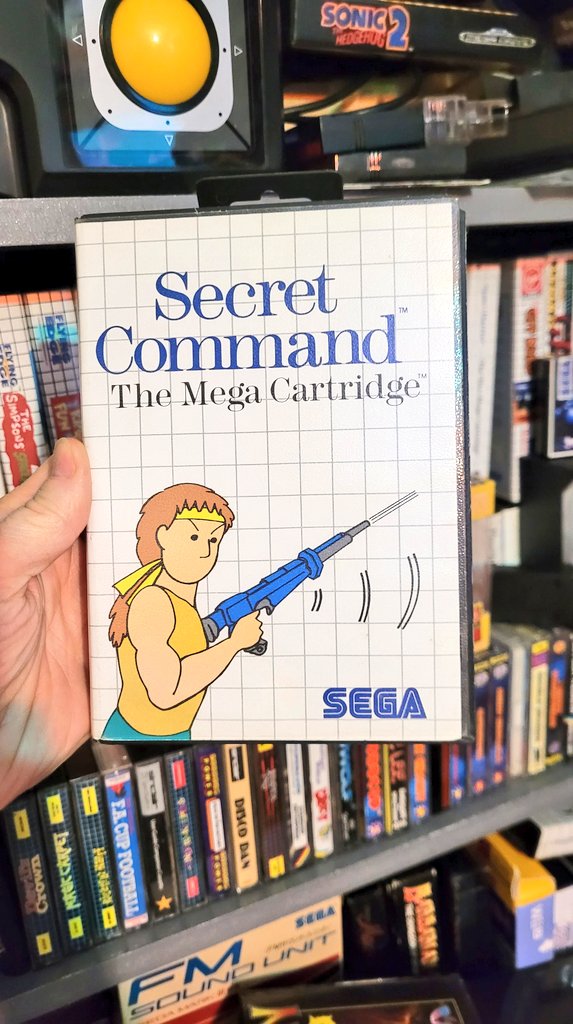 8BitBoyUK's tweet image. Here is your daily dose of Master System 🙌

This one goes by a few names 

1️⃣ Secret Command
2️⃣ Secret Commando
3️⃣ Rambo First Blood Part II
4️⃣ Ashura

#MasterSystemMonday 
#Sega #MasterSystem