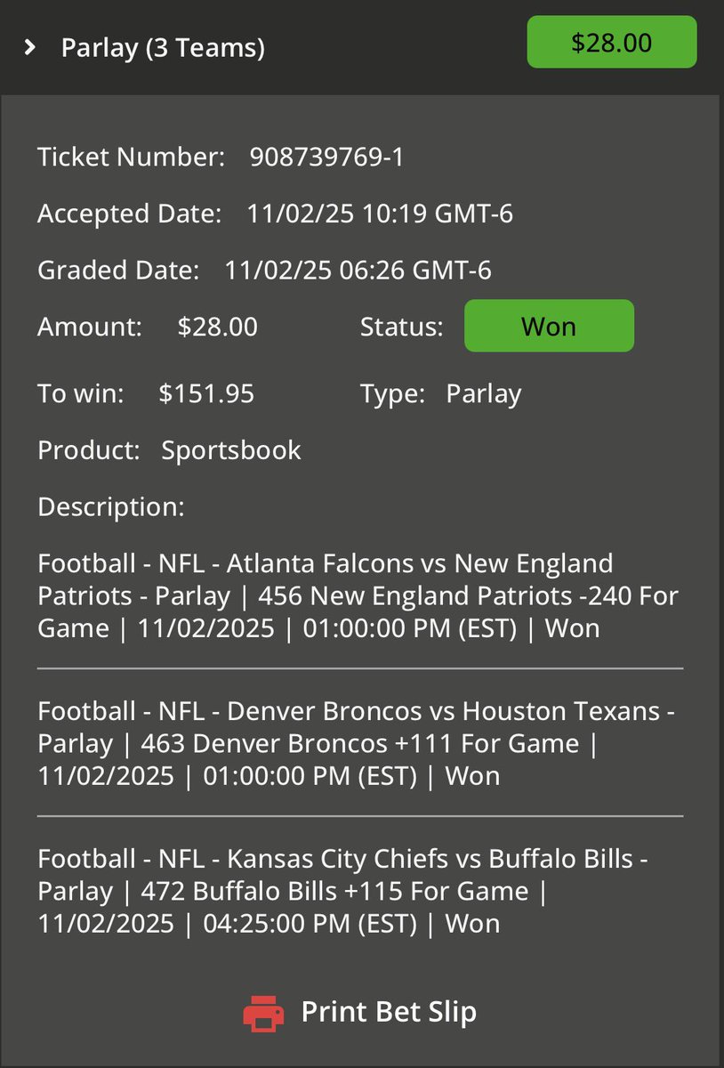 EGG_173's tweet image. $275 worth of bets

turned into $954 profit

+ initial bet 

Total Return = $1,186

I apparently don&apos;t have the #SPORTSCODE 😤😮‍💨✅

Look at the next post , more proof🧐
@MoOfItOFFICIAL @ILYCOOLCAT @Sanskar_4112 @M4stertigerrr
