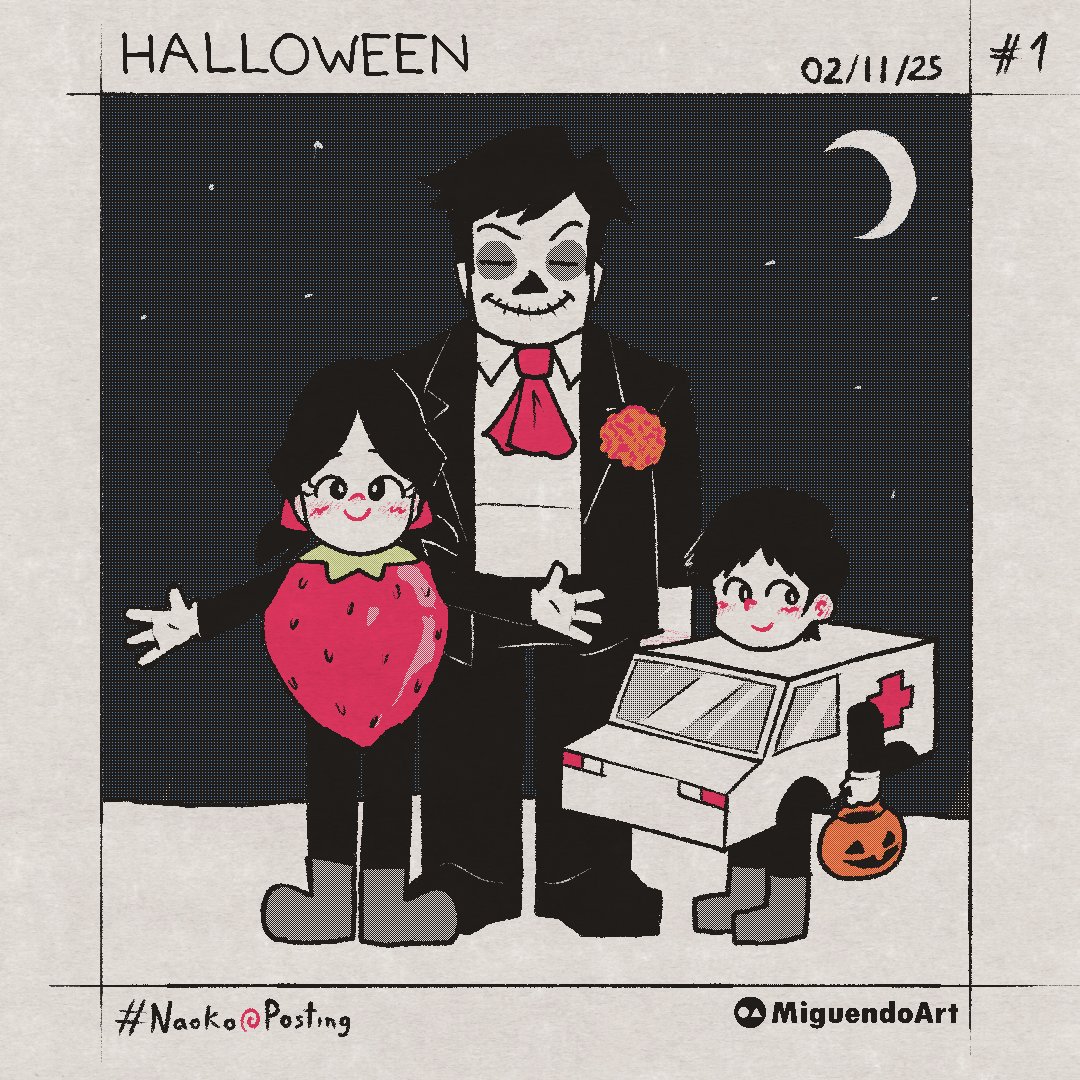miguendo_art's tweet image. HALLOWEEN - NAOKOVIÑETA No.44 #Naokoposting #anime #webcomic #四コマ