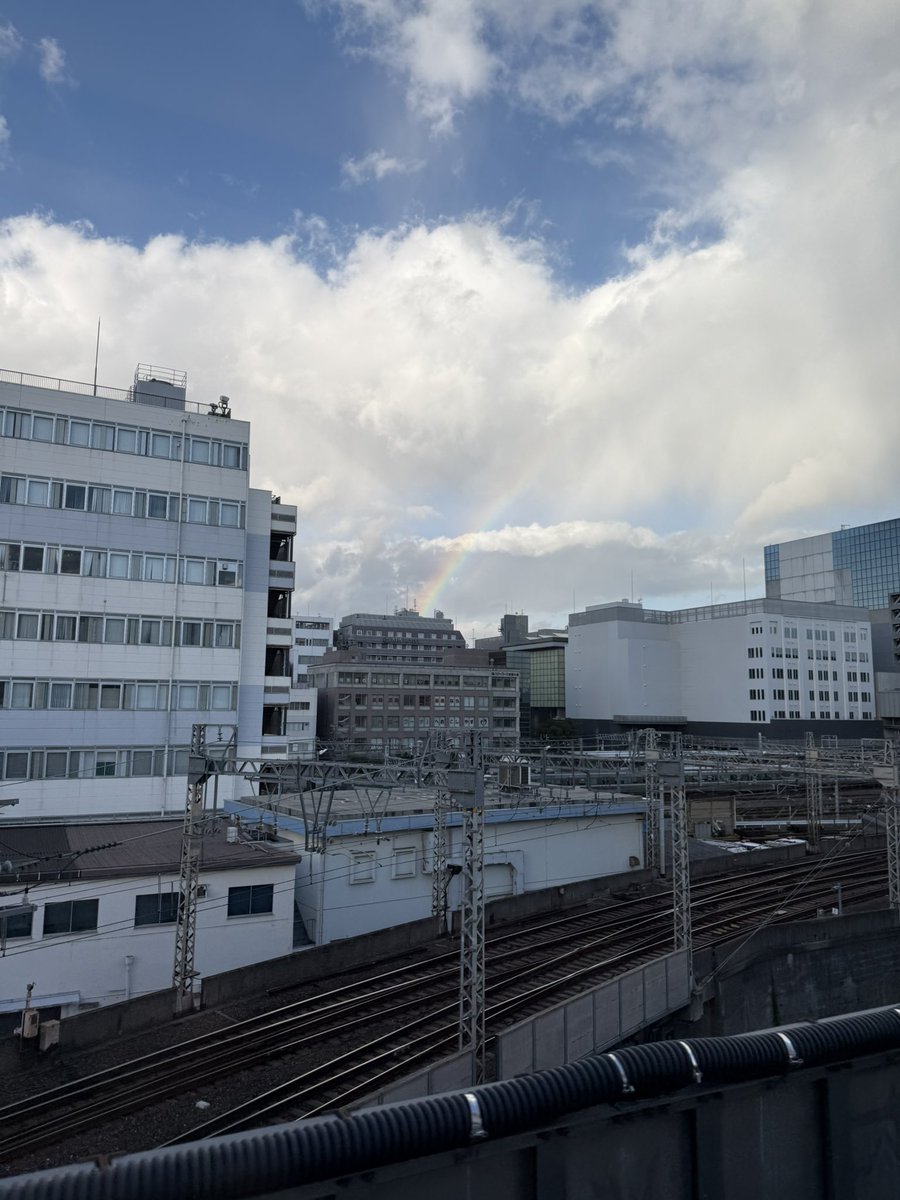京都は虹だわー