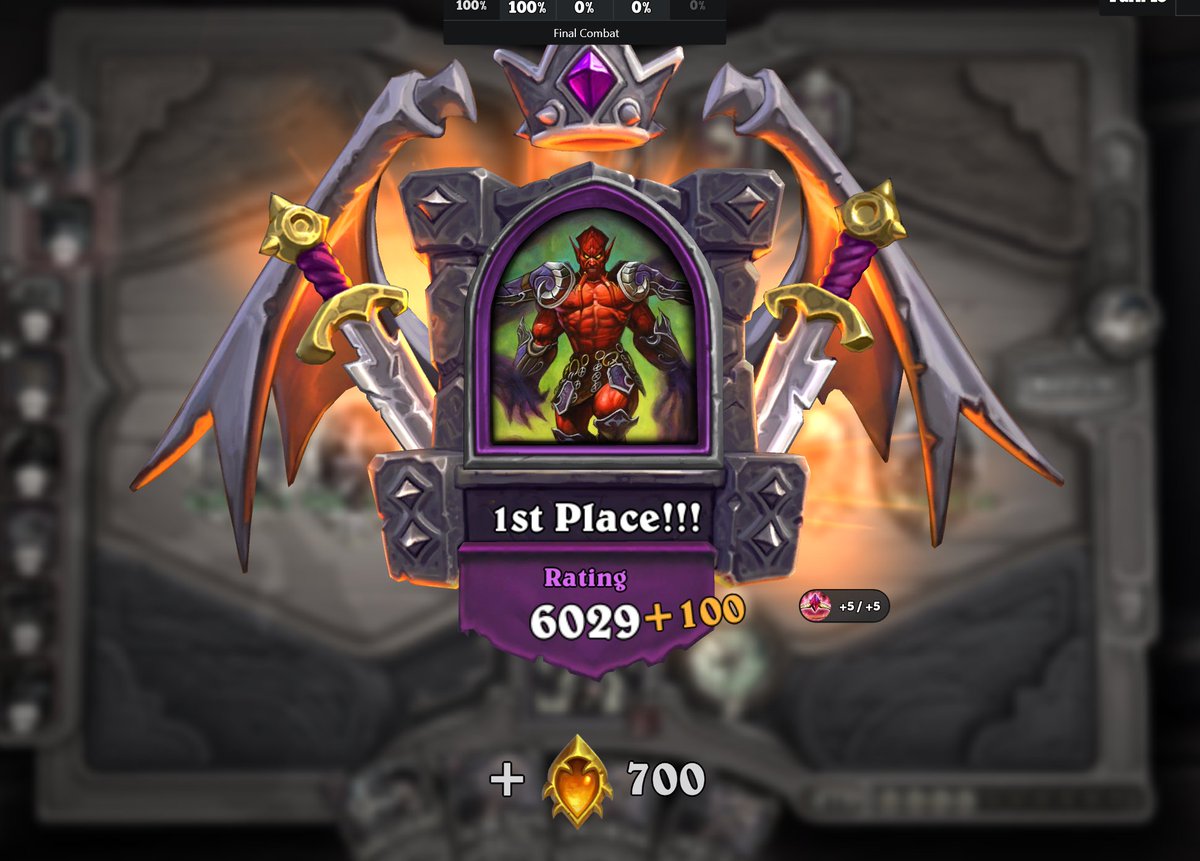 ScreensFire's tweet image. I think this is the highest I've been in @PlayHearthstone BG. The best results are achieved when my son is sitting next to me and tells me what to do (based on @dogdog youtube he watches).