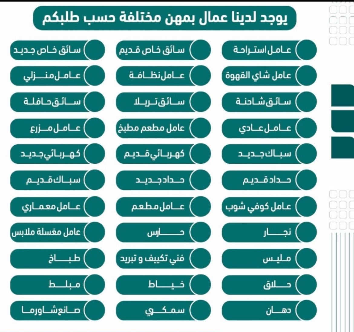 السلام عليكم
مكتب استقدام باكستان
متوفر جميع المهن والتخصصات، سواء للشركات، المصانع، المزارع، الأعمال الخاصة والأفراد. من السائقين والفنيين وحتى الشيفهات والعمال الزراعيين والفنيين. تفضل بالاستعلام وسنأتيك بالطلب في أسرع وقت. 🌺
Wa.me/+923447799064