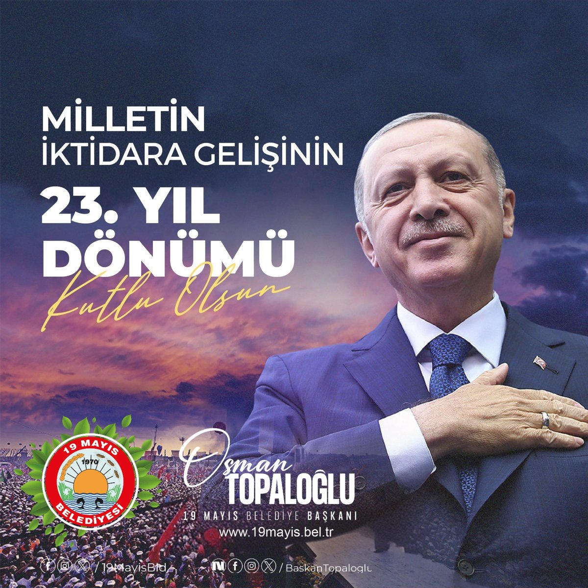 Milletin Davası, Milletin İktidarı 23 yıldır aynı kararlılıkla yürüyor.

#BirMilattır3Kasım