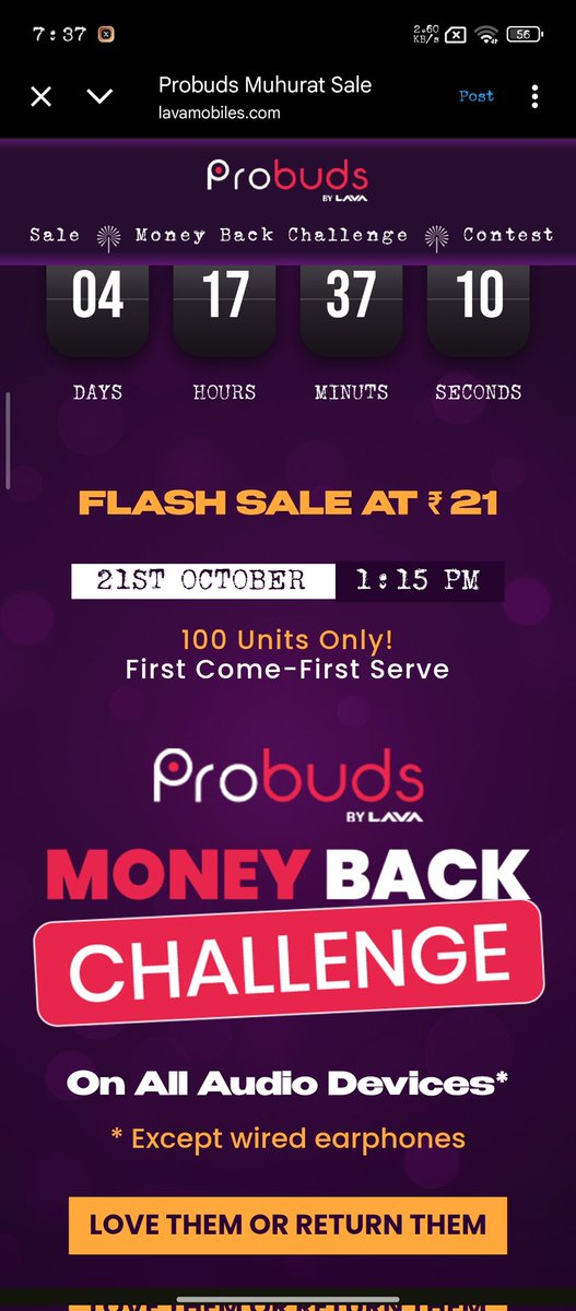 anil_k_saini0's tweet image. #ProbudsMoneyBackChallenge 

@ProZone_In