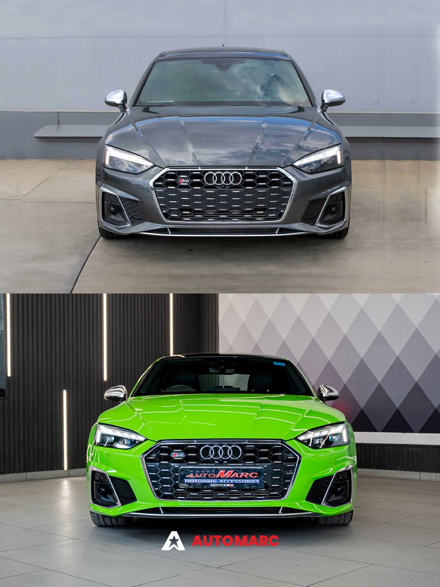 automarc_'s tweet image. The Audi S5 never settles and neither do we. A peelable paint transformation that blurs the line between art and aggression. 

One look and you’ll know, this isn’t just a color change, it’s a whole new era of S5 energy. 🔥🎨

 #AudiS5 #PeelablePaint #CarGoals #LuxuryCars