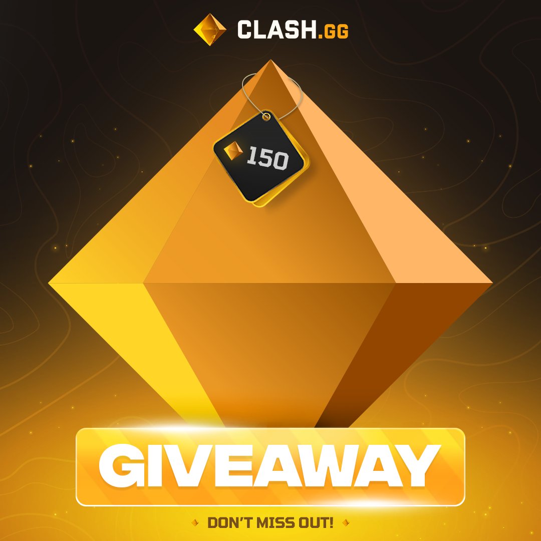 Anco_CS2's tweet image. 💎150 GEMS GIVEAWAY💰

➡️ To Enter:

✅ Follow me &amp;amp; @clashdotgg 
✅ RT &amp;amp; Like
✅ Tag 2 Friends

⏳Ends in 7 Days! Good Luck!