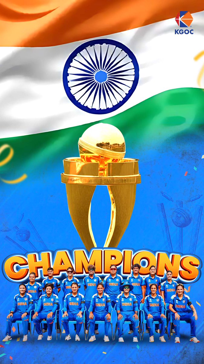 MunixKGOC's tweet image. Sharp moves. Strong spirit. Stellar win. 
Congratulations to Team India for conquering the world with sheer brilliance! 

#ICCWomensWorldCup2025

#WomensWorldCup2025 #TeamIndia #Champions #MunixKGOC