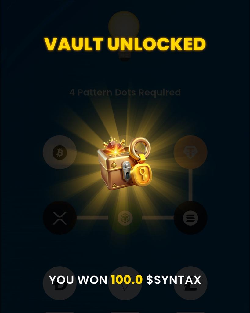 CryptoBetula's tweet image. 💼 Syntax Vault Cipher!

🗓️ Monday, 03.11.2025
🧠 Hidden wisdom whispers again — trace the pattern and unveil the code.
🔢 Pattern: 5-4-6-3

#SyntaxVault #PatternHunt #CryptoPuzzle #Web3Ritual #PlayAndEarn