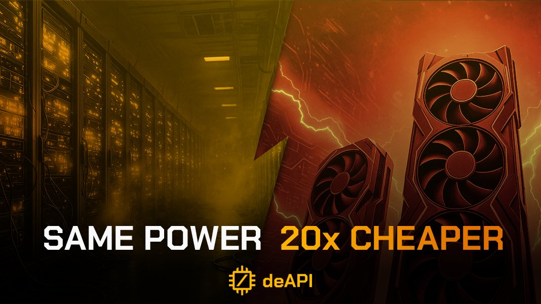 Everyone talks about scaling AI, but few address the costs involved. 

That’s where <a href="/GamerHashCom/">GamerHash AI</a>’s deAPI comes in, a decentralized bridge between developers and real GPU power, all powered by $GHX. 

Instead of renting from large data centers, builders can now access community