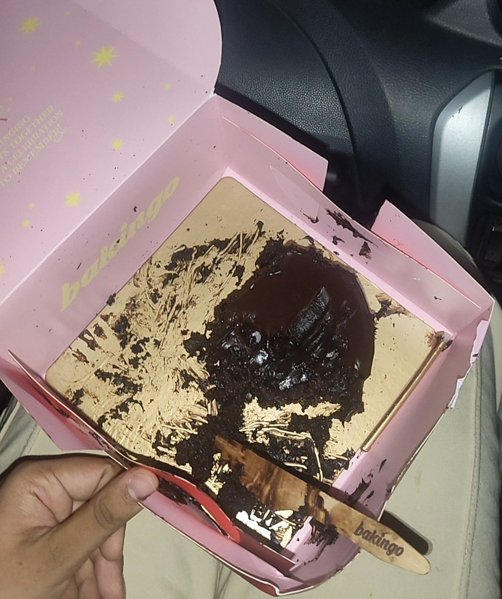 Eating a whole cake saved me👍🏻 No cap