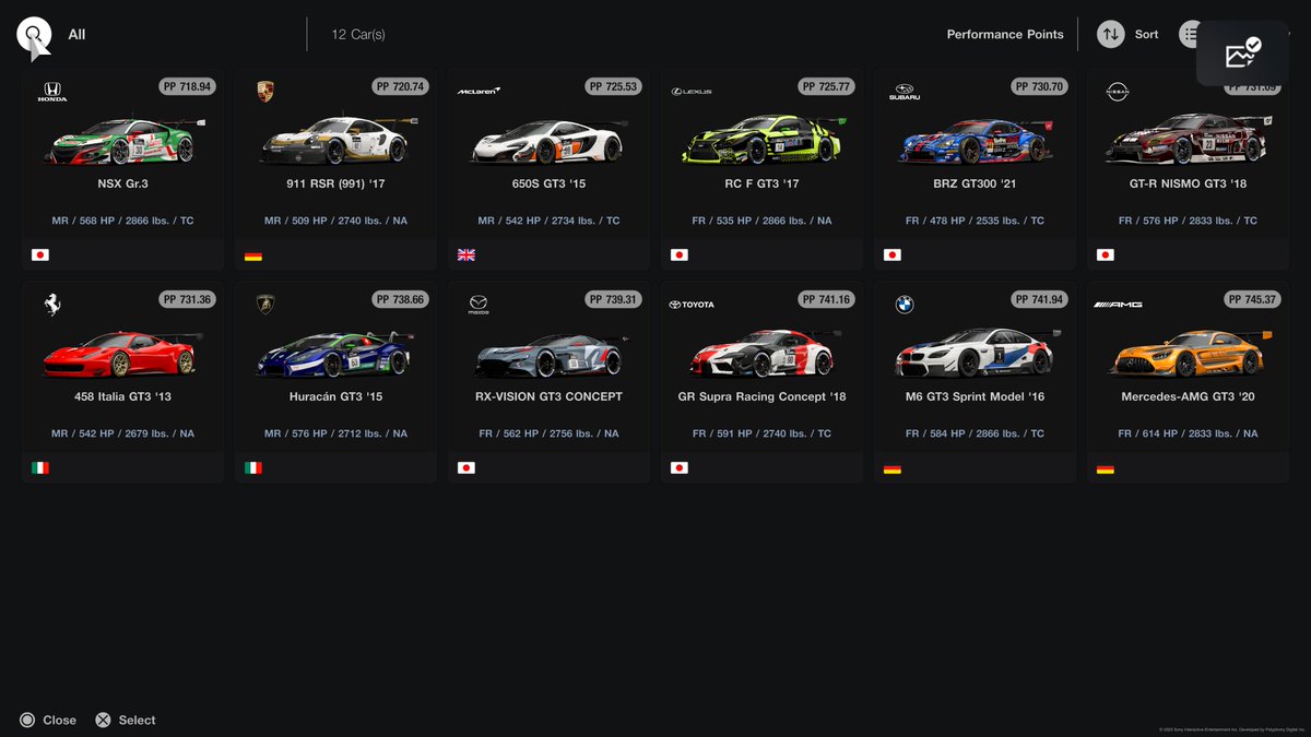 #GT7 #GranTurismo7 New Daily Races
A: Suzuka, modified Autobianchi A112
- Rentable cars only
- DR off, SR on

B: Road Atlanta, select Gr. 3 cars
- Brake Bias (BB) on
- See image 4 for car list
- +1000% credit bonus

C: Red Bull Ring, Gr. 4
- BB on
- Rain might be a possibility.