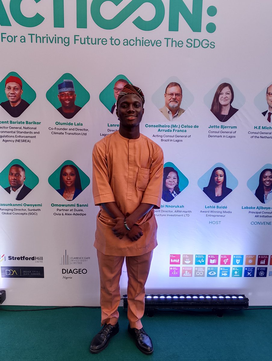 JudeOluwasola's tweet image. It was an honor leading the LASU SDG Youth Club delegates, alongside other executives, to the Sustainability Table Series hosted by Avant-Garde.

The event was truly inspiring with voices from across the world sharing ideas on sustainability, innovation, and climate action. 💚